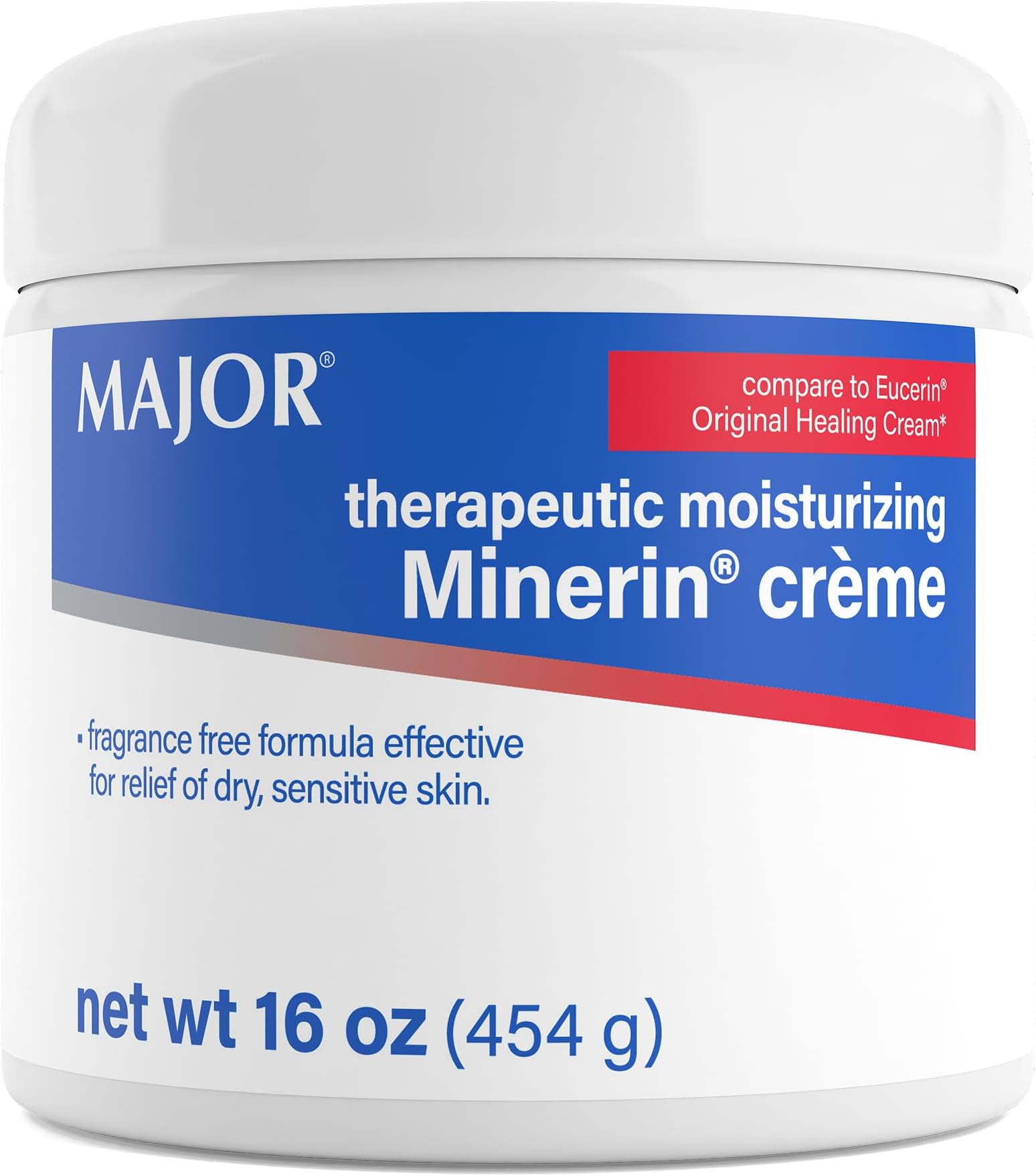 Therapeutic Moisturizing Minerin Créme - Body Cream Moisturizer for Dry Skin - Fragrance-Free - 16 Oz. (1 Pack)