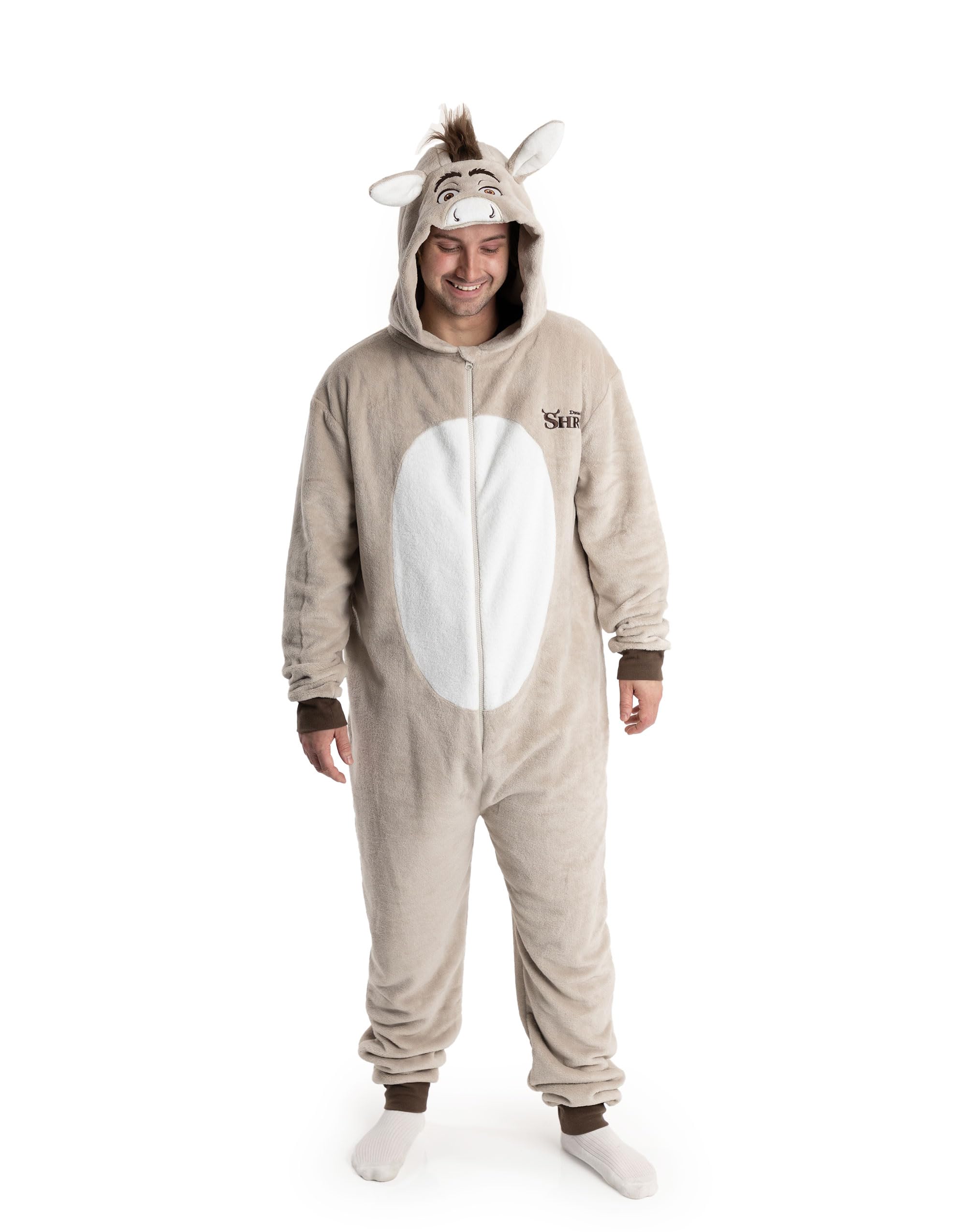 Vanilla Underground Shrek Unisex Brown Donkey Onesie (Small) from B&Q