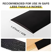 Vista 53 de Bnell Tira de transición de suelo, tiras autoadhesivas para suelos laminados, tira divisora plana de vinilo para el suelo para unir huecos del suelo