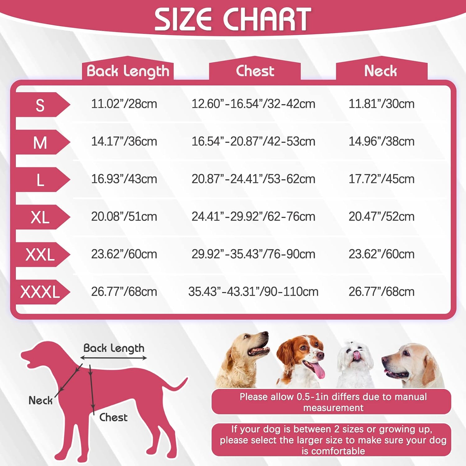 IDOMIK Dog Winter Coat, Reflective Waterproof Dog Jacket for Cold Weather, Warm Pet Coats for Small Medium Large Dogs, High Collar Doggy Fleece Snow Jacket, Winter Vest with Adjustable Buckle,XXL
