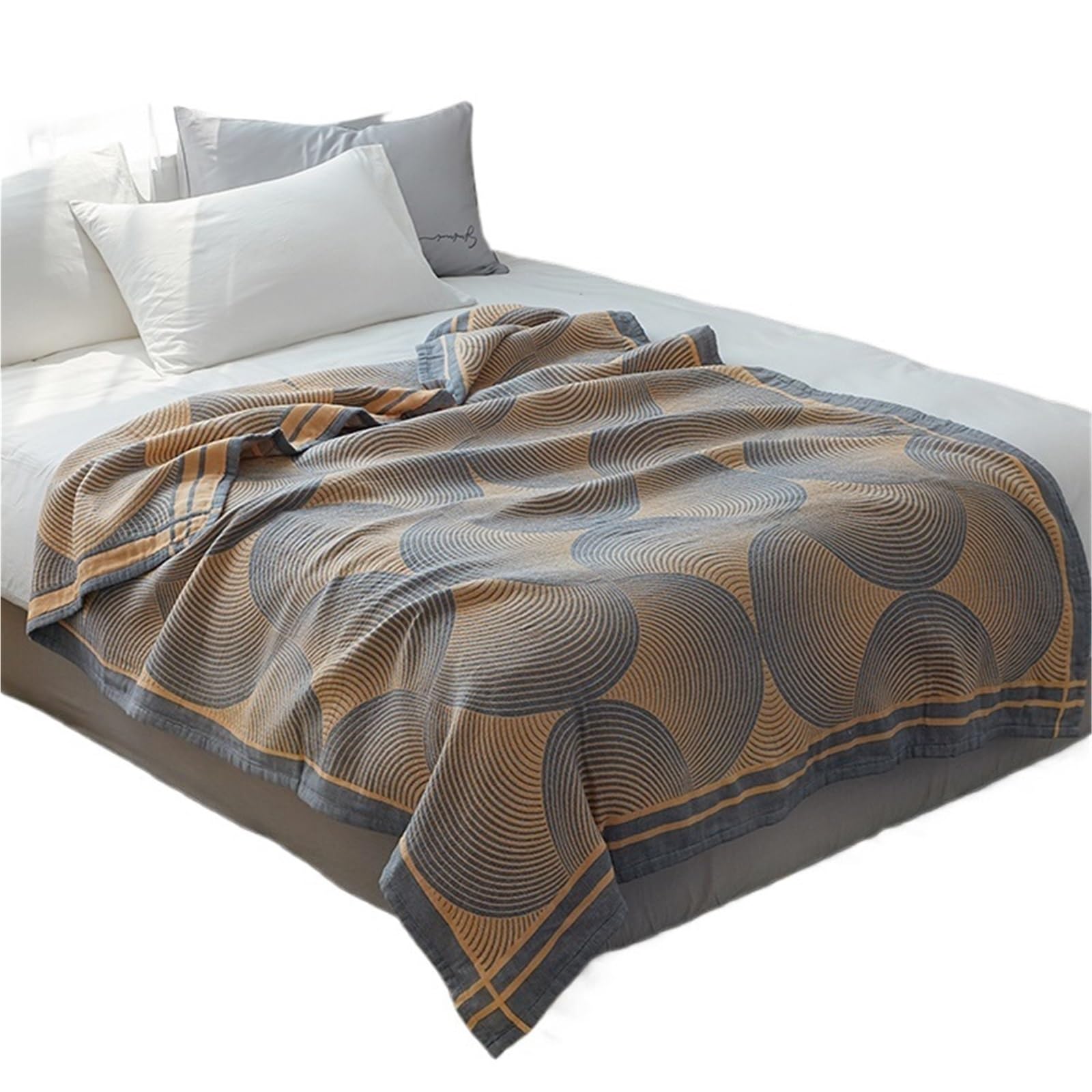 Muslin Throw Blanket Multicolor 150x200cm 200x230cm(Color3,200x230cm)