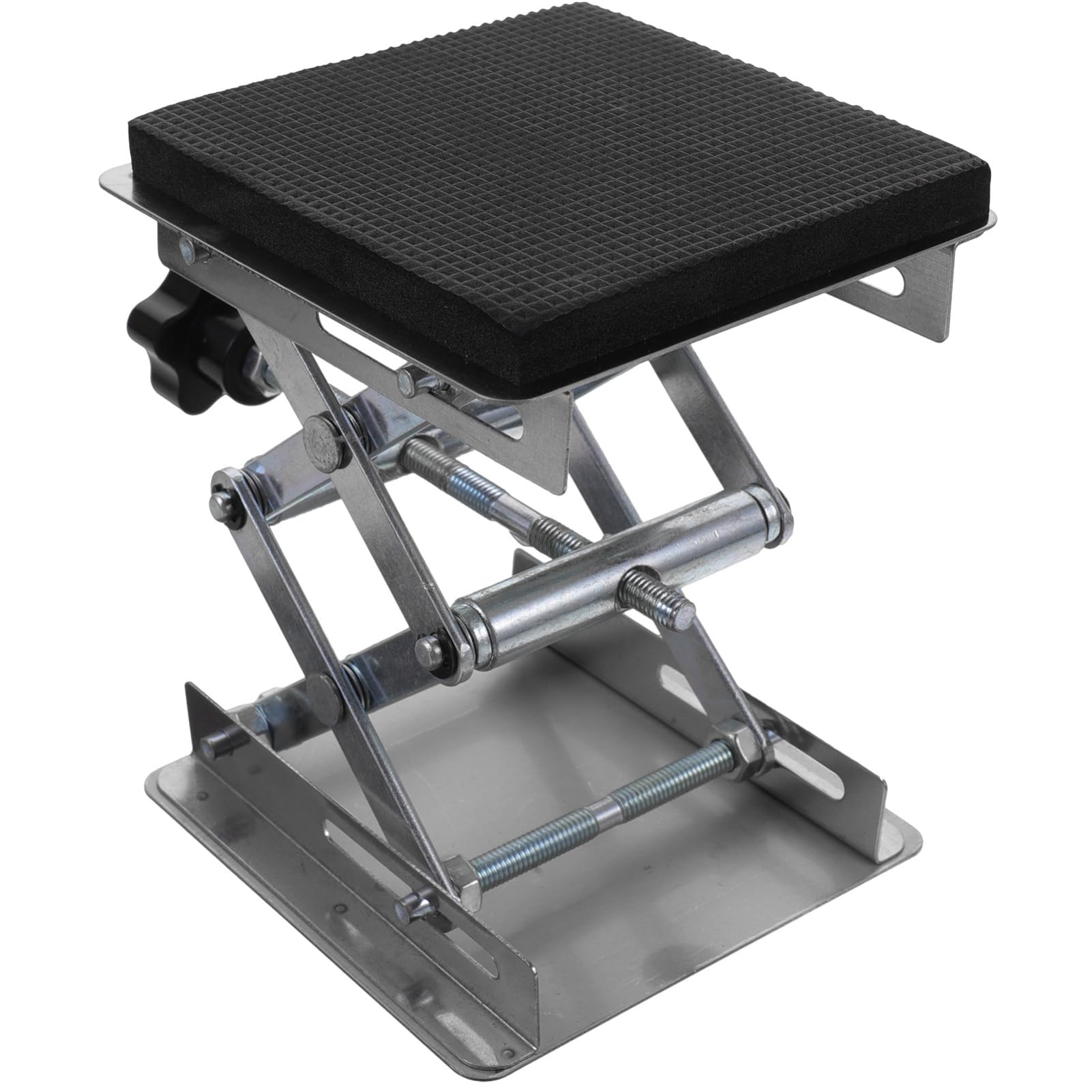 HAWILLOSCH Lifting Jack Table Stand Stainless Steel 4in x 4in Laboratory Lifting Platform Stand