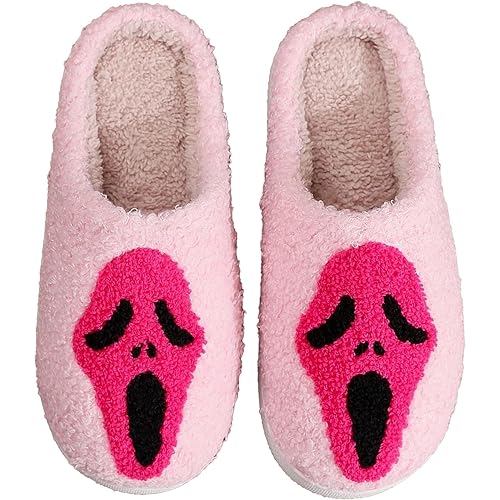 Halloween Christmas Slippers Holiday Slipper House Shoes Home Slipper for Women Fuzzy Outdoor Indoor Bedroom Slippers