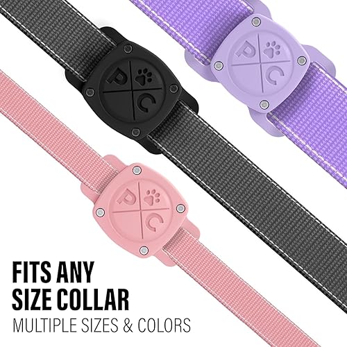 Miniatura 10 de Pup Culture Soporte impermeable para collar de perro AirTag IP68  2.5 veces más fuerte que los competidores - Rastrea a tu mascota utilizando la