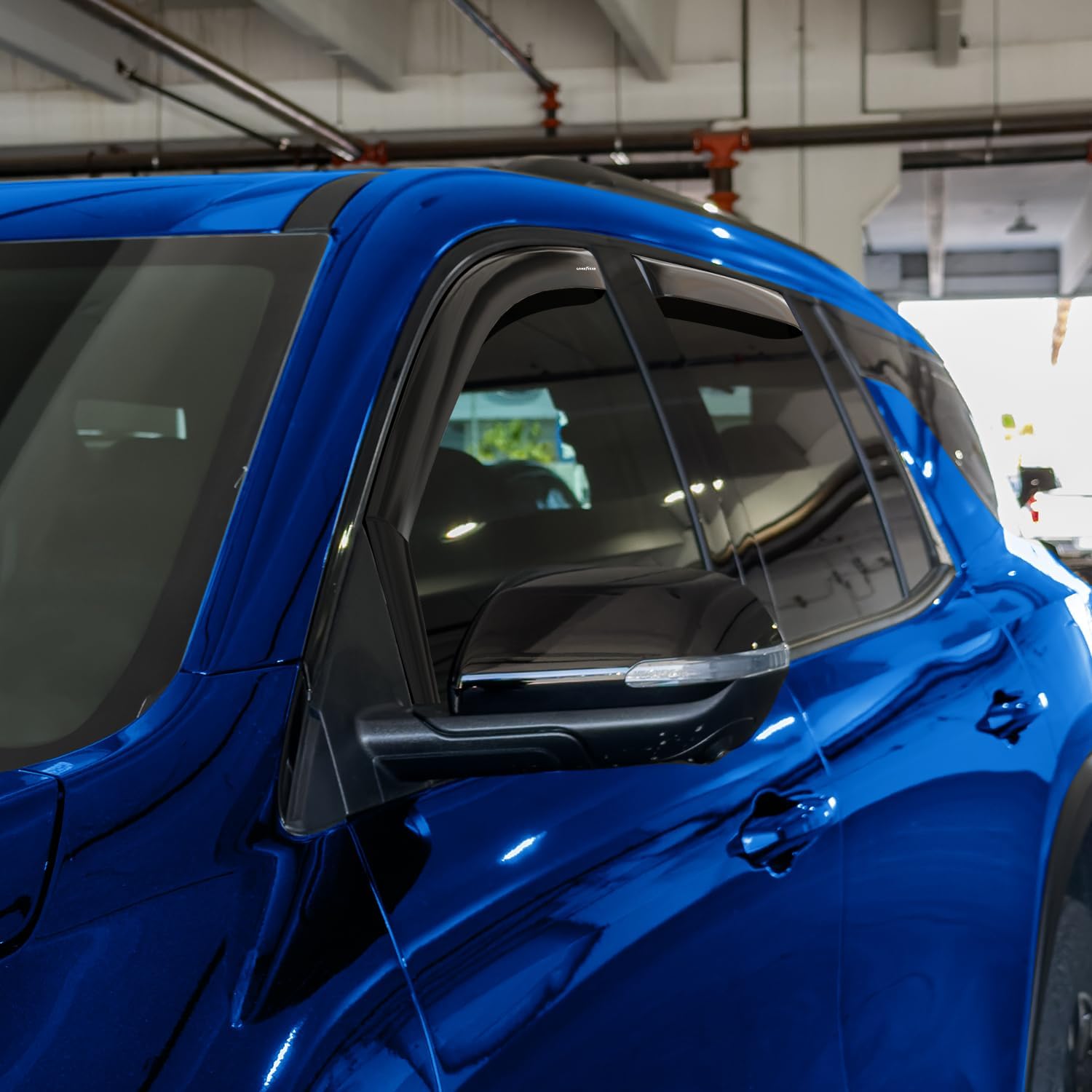 Goodyear Shatterproof in-Channel Window Deflectors for Chevrolet (Chevy) Traverse 2024-2026, Rain Guards, Window Visors for Cars, Vent Deflector, Car Accessories, 4 pcs - GY008101