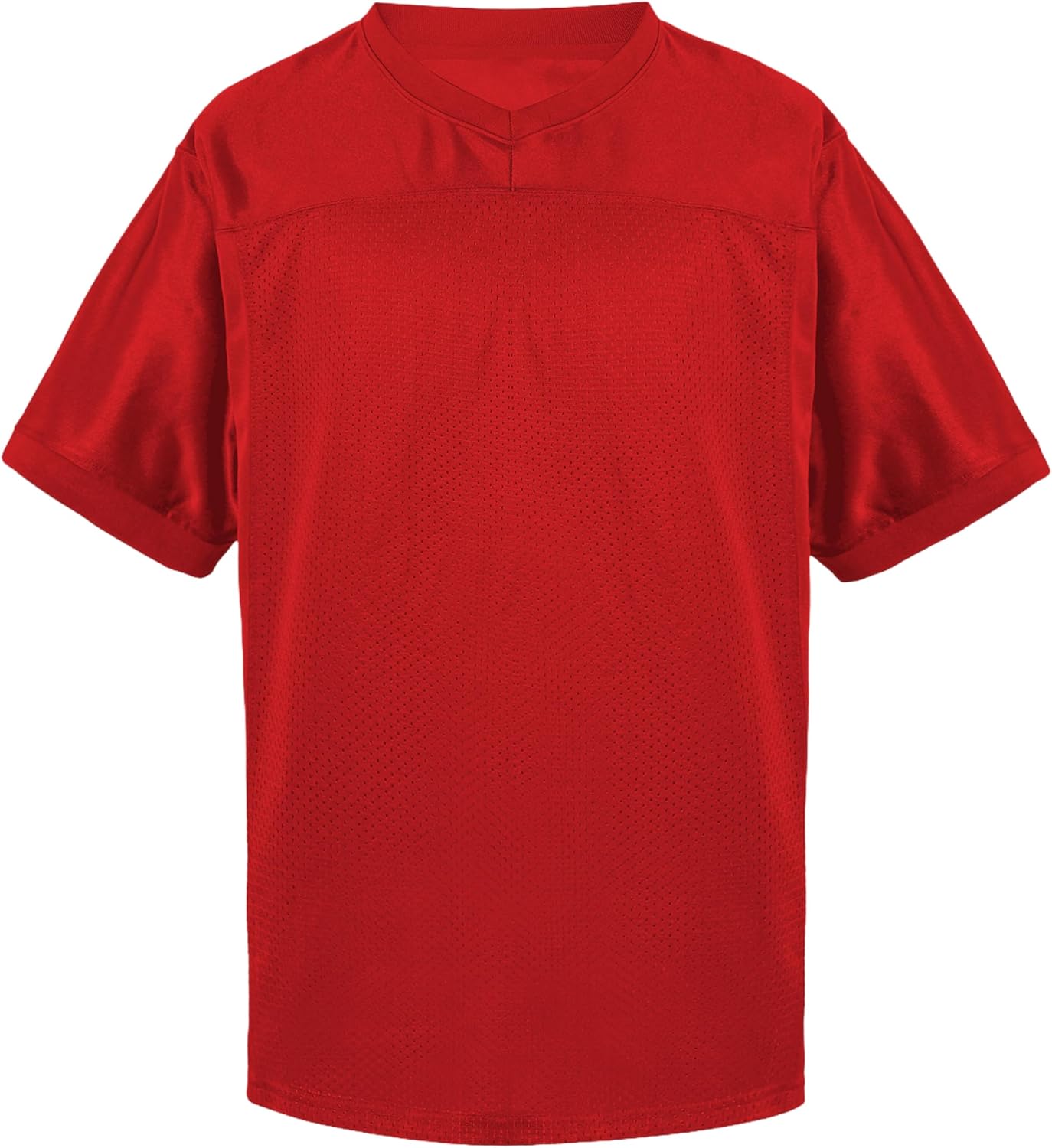 Mens Blank Football Jersey Sports Plain Football T-Shirt Practice Uniforms Casual Tops - Image 3