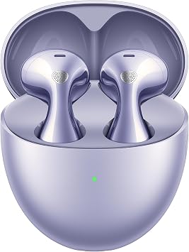 HUAWEI FreeBuds 6 Kablosuz Kulaklık – Konforlu ve Kulak Yapısına Uygun Tasarım, Çift Sürücülü Gerçek Ses Deneyimi, Açık Tasarımlı Aktif Gürültü Engelleme, 36 Saat Pil Ömrü, IP54 Suya Dayanıklılık, Mor