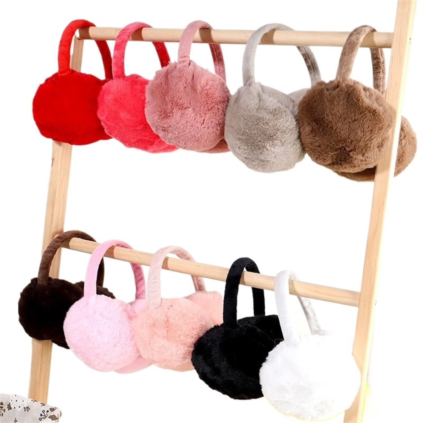 Winter Warm Ear Muffs Women Girls Fluffy Children Headphone Earmuffs Soft Solid Cute Warmer Earlap