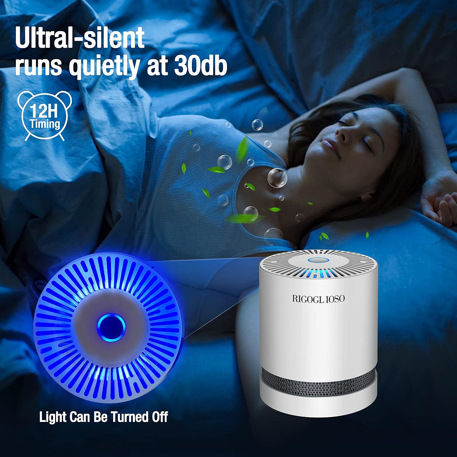 ريجوجليوسو منقي هواء هيبا للدخان وحبوب اللقاح ووبر الحيوانات ا... - view 4