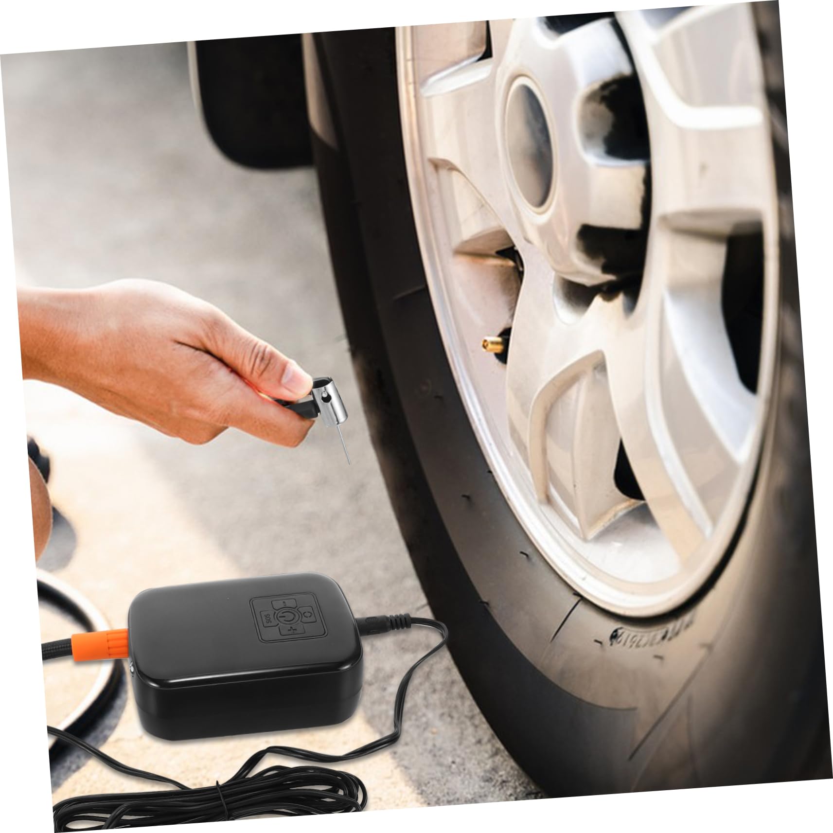 Compresseur D'air Portable pour Pneus de Voiture 12v, Gonfleur