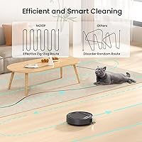 Vista 4 de Lefant M210 Pro Robot Vacuum, Slim Quiet, 3 Adjustable Suction Levels, 6 Modes, Robot Vacuum Cleaner for Pet Hair, Hard Floors & Low Carpets
