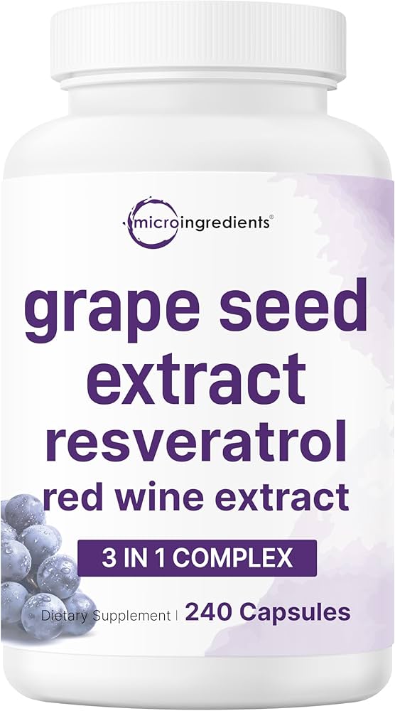 Amazon.com: Micro Ingredients Grape Seed Extract, 240 Capsules | 3 Amazon.com: Micro Ingredients Grape Seed Extract, 240 Capsules | 3