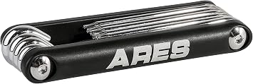 ARES 44000 10-Pc Tamper-Proof Folding Star Key Set - T6-T30, CR-V Steel | Corrosion-Resistant Chrome Vanadium Steel Construction