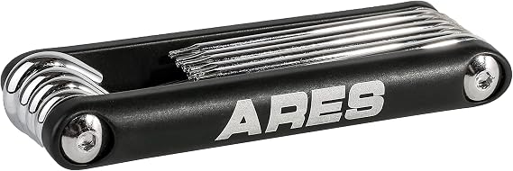 ARES 44000 10-Pc Tamper-Proof Folding Star Key Set - T6-T30, CR-V Steel | Corrosion-Resistant Chrome Vanadium Steel Construction