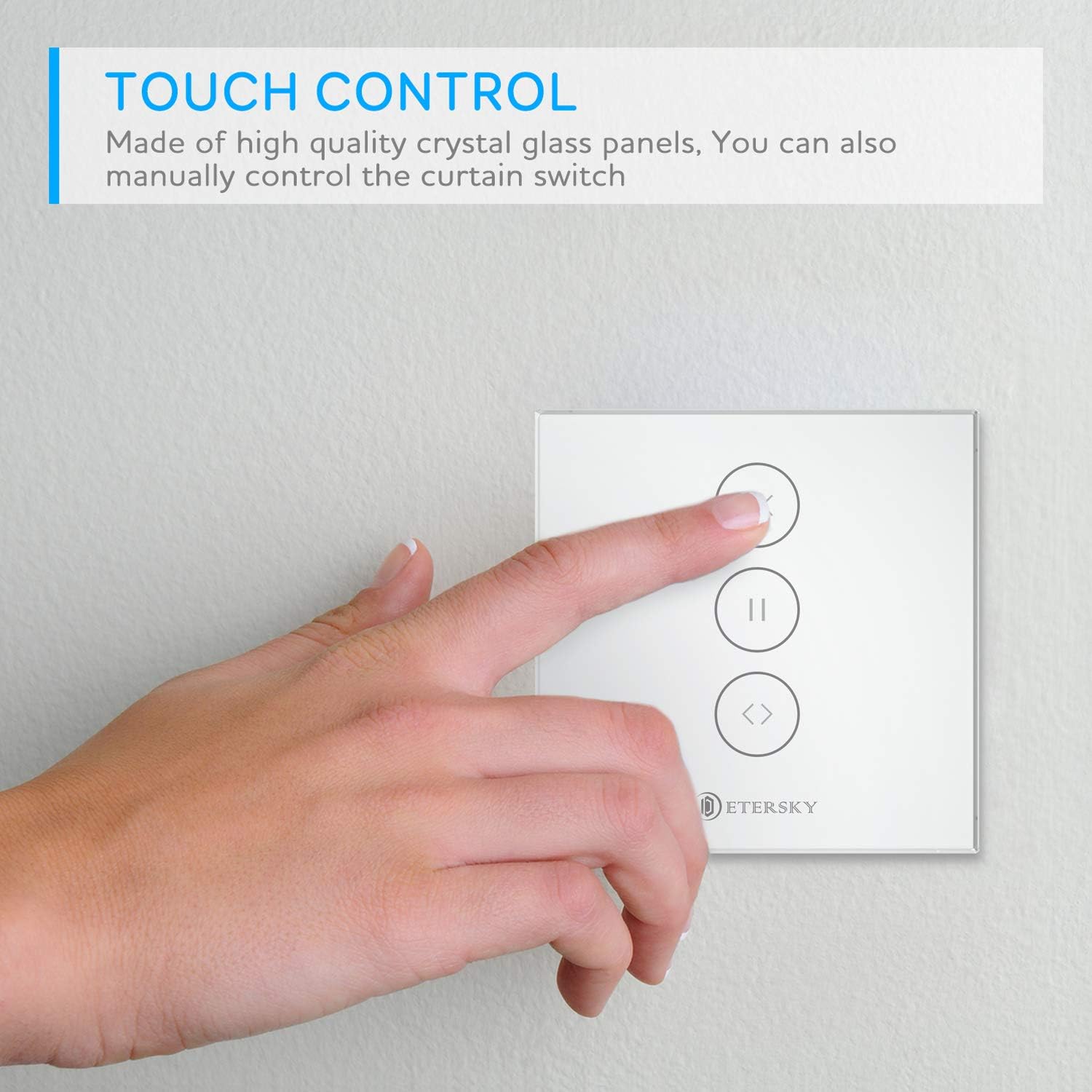Switchable LED] Alexa Roller Shutter Timer, Etersky Smart Wlan Roller