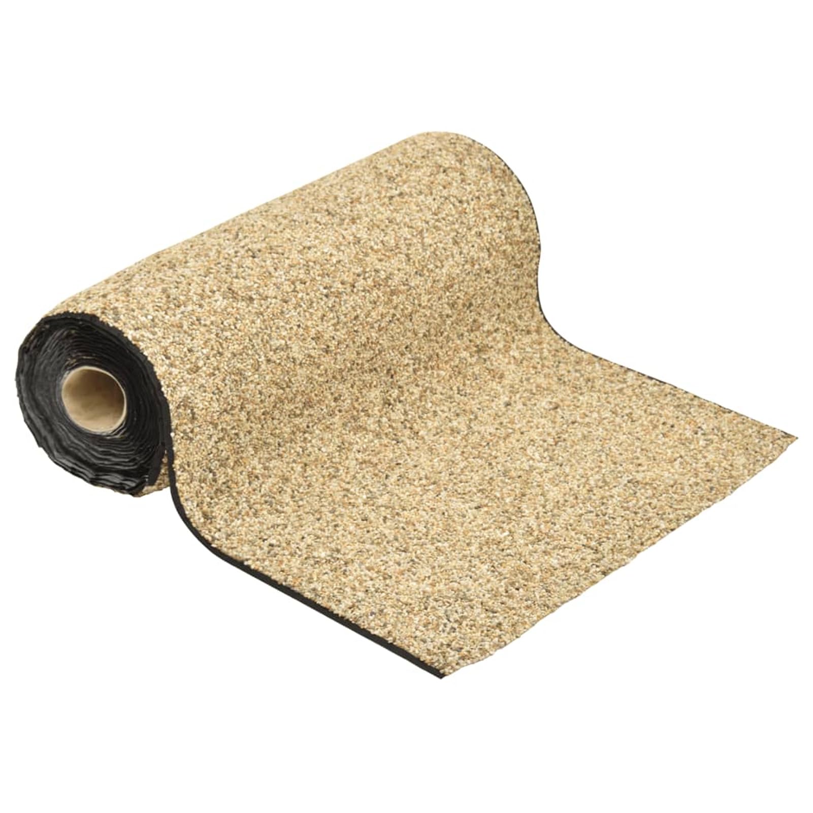 Pellicola in pietra naturale sabbia 800 x 40 cm – pellicola per ghiaia per ruscelli e copertura per laghetti, in tessuto non tessuto PP con adesivo impermeabile, durevole e naturale