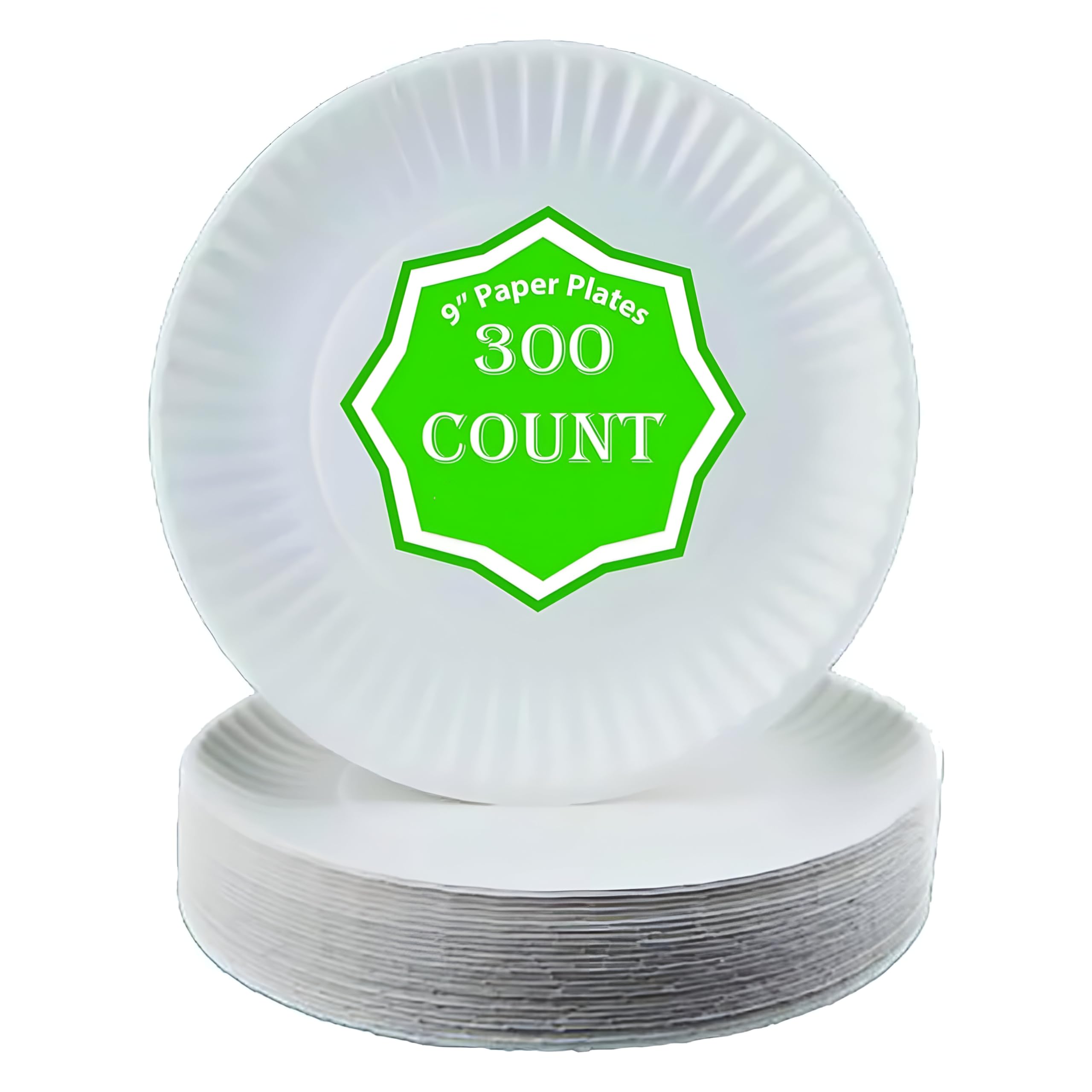 Perfect Stix Lot de 300 assiettes en carton Blanc 9-300