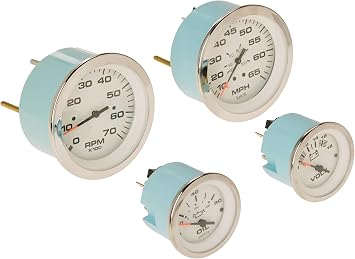 Sierra International 67653P Lido 6 Gauge Fog Resistant Instrument Set