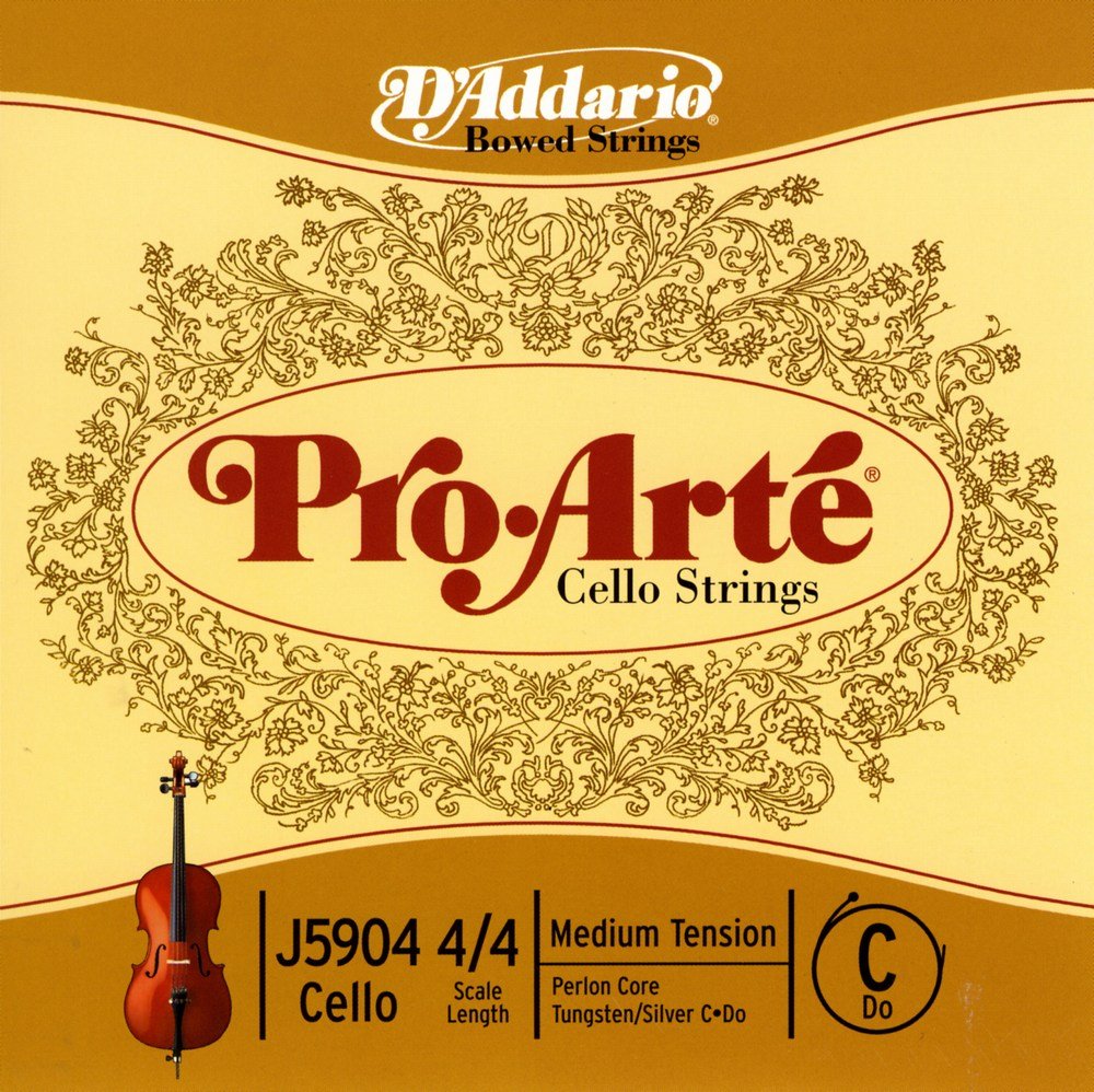 D'Addario Pro-Arté Cello 10Blk C 4/4 Med (J59044/4M-B10)