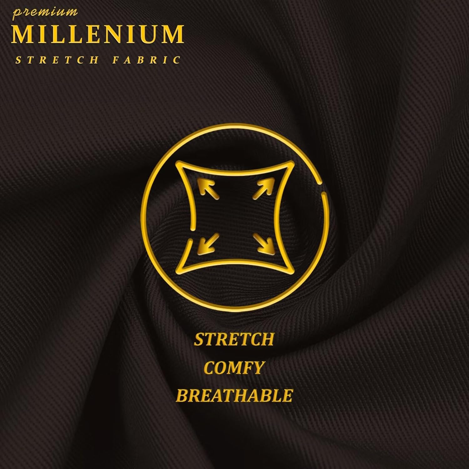 Hybrid & Company Super Comfy Stretch with Full Elastic Waist Pull On Millennium Twill Pant - Image 6