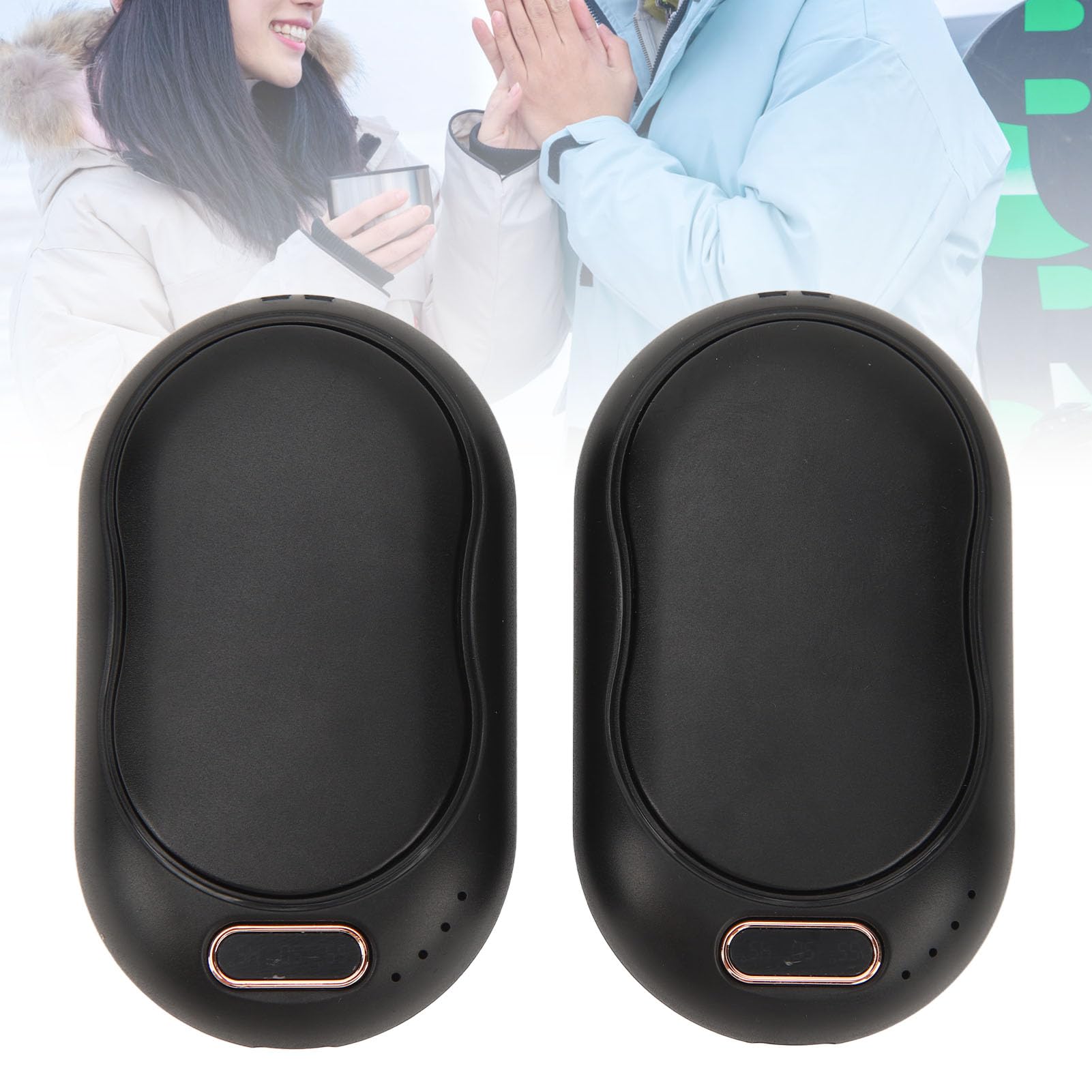 Scaldamani Ricaricabile USB, Confezione da 2 Scaldamani, Scaldamani Elettrico Portatile Per Esterni, Caccia, Campeggio