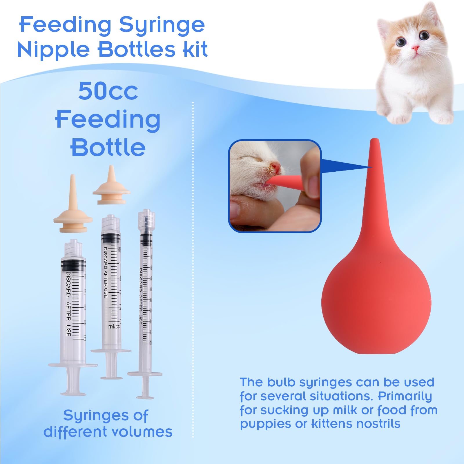 Lclymayi Puppy Kitten Whelping Kit,Birthing Supplies for Newborn Puppies and Kittens for Keeping Kitten Dogs Cats Feeding Sets Supplies Includes Whelping Collars Record