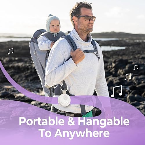 Miniatura 4 de Máquina de sonido de ruido blanco - Máquina de sonido para dormir con luz nocturna, 22 sonidos relajantes - Máquina de ruido portátil 30H para