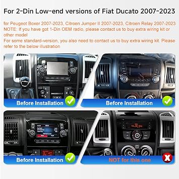 Android15 Radio for 2Din Fiat Ducato Peugeot Boxer Citroen Relay 2007-2023
