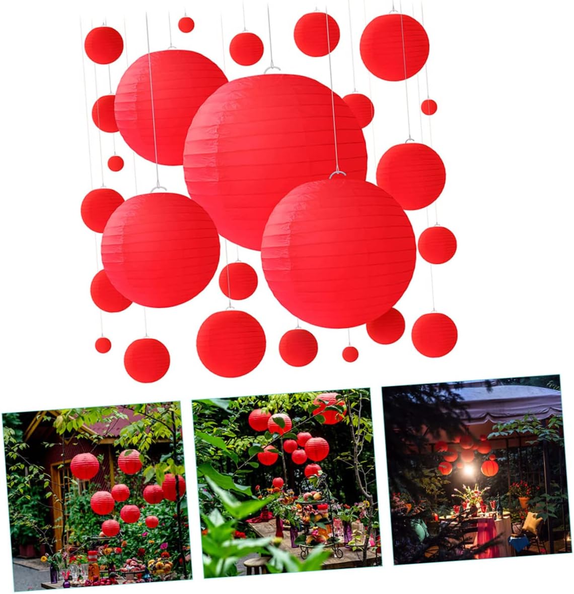 25pcs Paper Lanterns for Weddings Parties and Decorations for Birthdays Outdoor Events and Themed Celebrations Create Festive Atmosphere