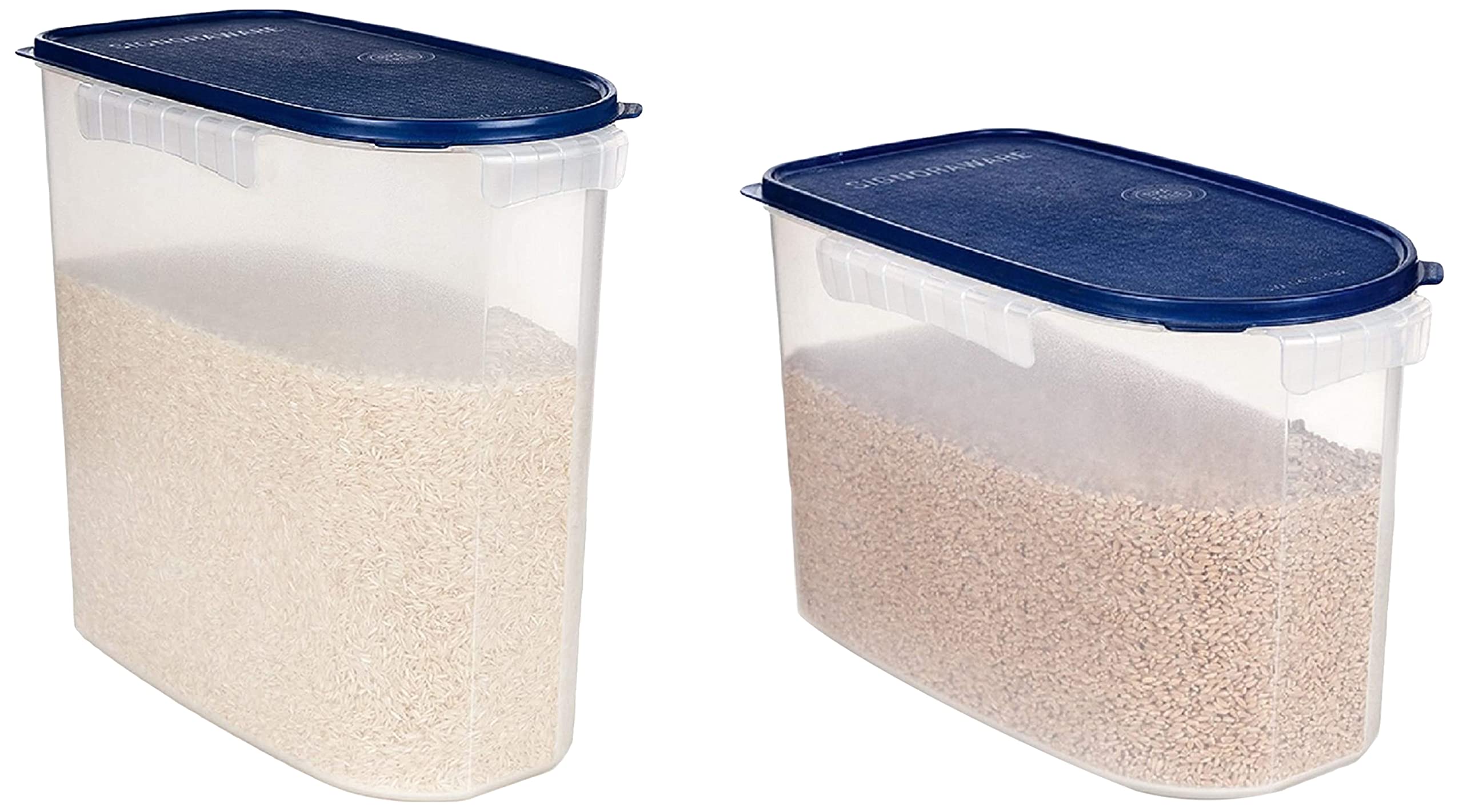 Signoraware European Food Grade Virgin raw materials Rice Keeper Cum Kitchen Organiser, 16 L and 24 L, Blue (B08MFHXF3J) Amazon Price History, Amazon Price Tracker