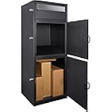 Large Package Delivery Parcel Mail Steel Drop Box for Porch with Advanced Push Lock & Patented Shelf for Large Parcel