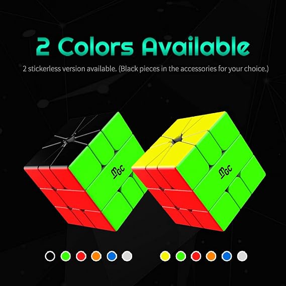 CuberShop MGC SQ1 Magnetic Square One Stickerless Speed Cube, YJ Shaped Professional SQ-1 Magic Puzzle, MGC Series Alien Brain Teaser Toy, YJ Cube MGCSQ1, (2.2x2.13x2.13 inches)