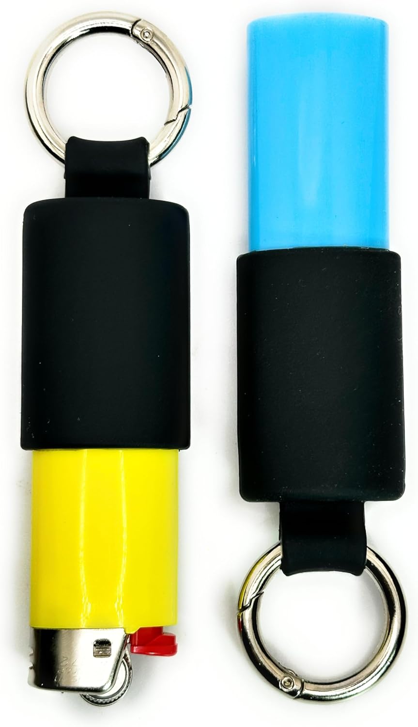 Lighter Locators Keychain Lighter Holders 2 Pack 16 Colors Lighters Not