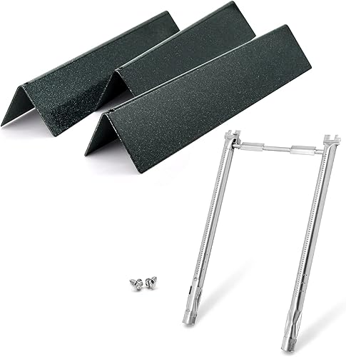 Para Weber Spirit I y GS4 Spirit II 200 Series, E210, E220, S210, S220 con control frontal, 7635 barras aromatizantes de 15.3 pulgadas y 69785