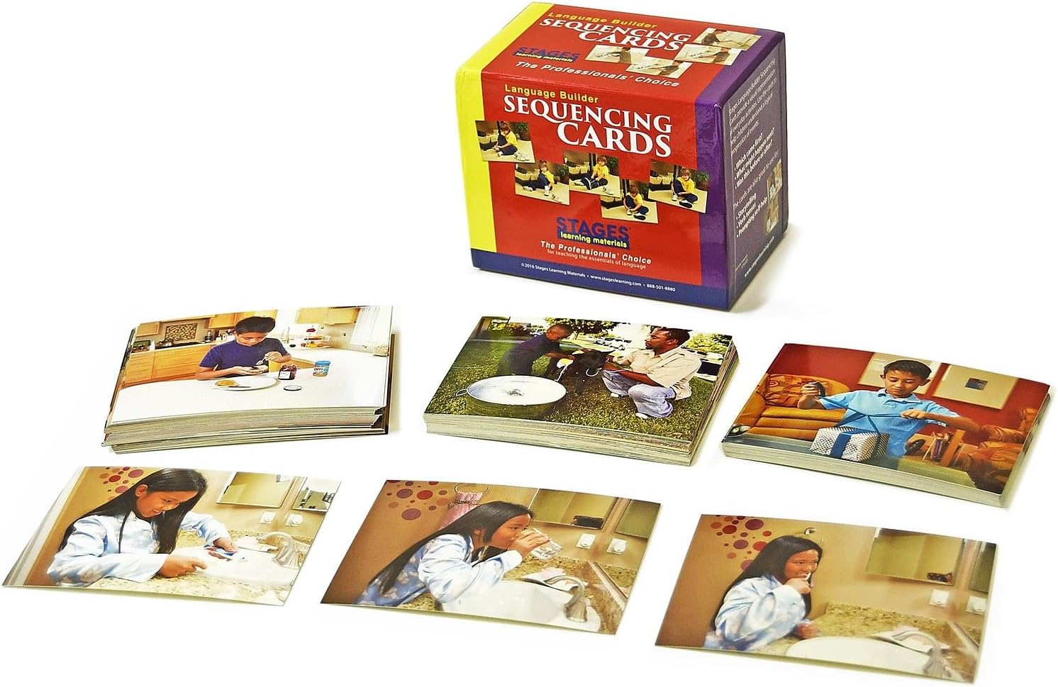 Stages Learning Materials Language Builder Picture Cards, Sequencing Cards (SLM005)