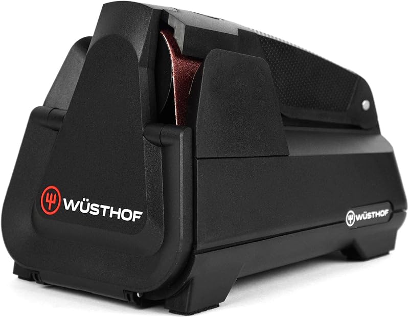Wusthof Electric Knife Sharpener – Easy Edge Sharpener for Kitchen Knives – Black