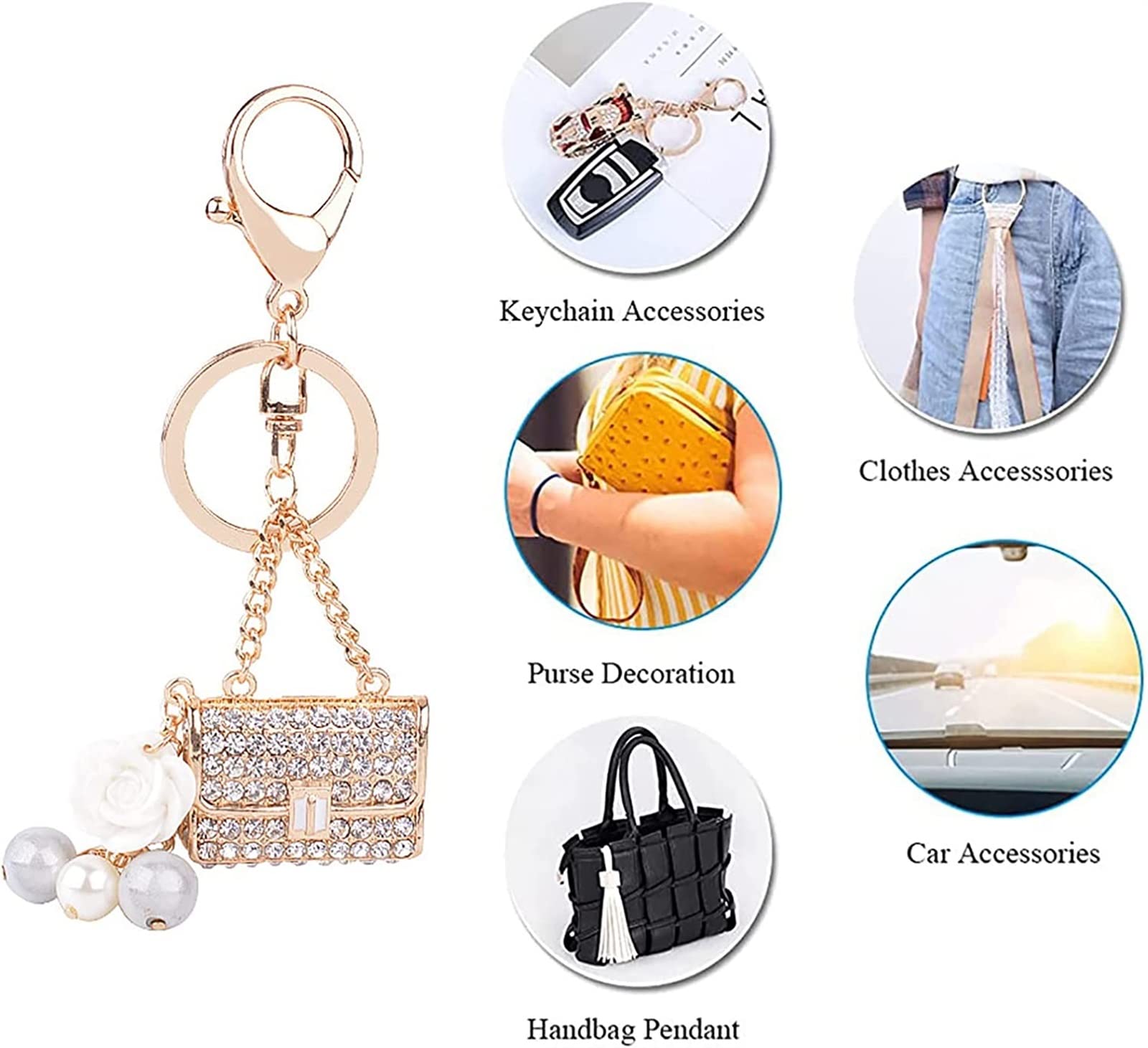 2 Portachiavi A Forma Di Limone Con Strass - Ciondoli Frutta Gialli Per Borsa, Zaino, Tracolla - Accessori Fashion - 2