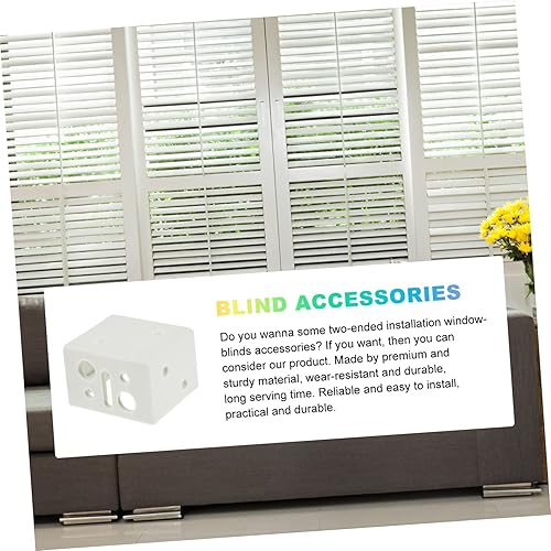 Miniatura 5 de VICASKY Piezas de persianas fijas seguras y prácticas, artesanía fina, persianas de instalación de dos extremos para persianas pequeñas, accesorios