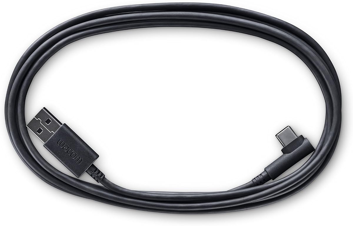 Wacom ACK42206 Intuos Pro USB-C to USB-A Cable | USB-C to USB-A replacement cable for Wacom Intuos Pro only; requires USB-A port on host device, not for all Wacom models