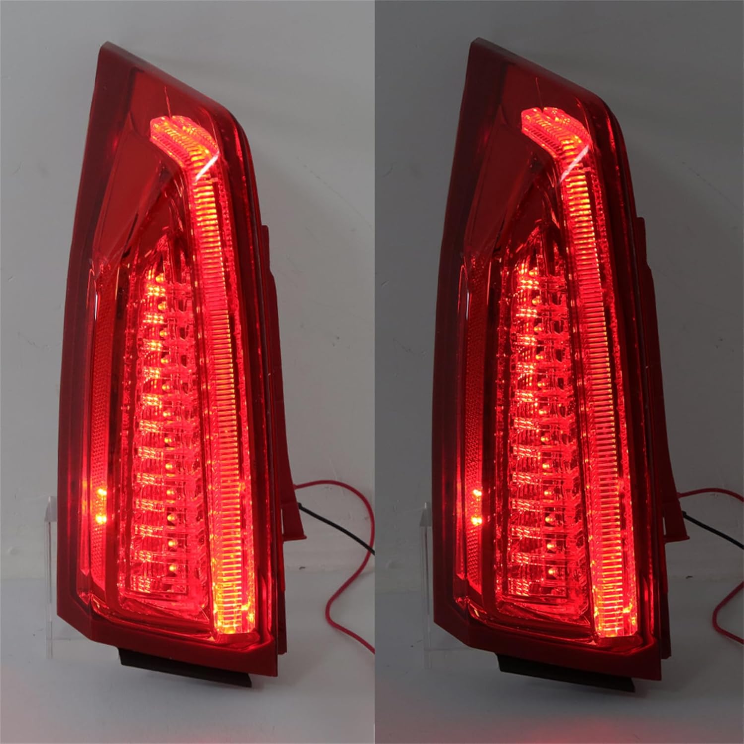 Silscvtt Left Tail Light Replacement for ATS Sedan 2013-2017 Brake Chrome Red Lens Lamp Assembly Driver Side 84081571 GM2800260