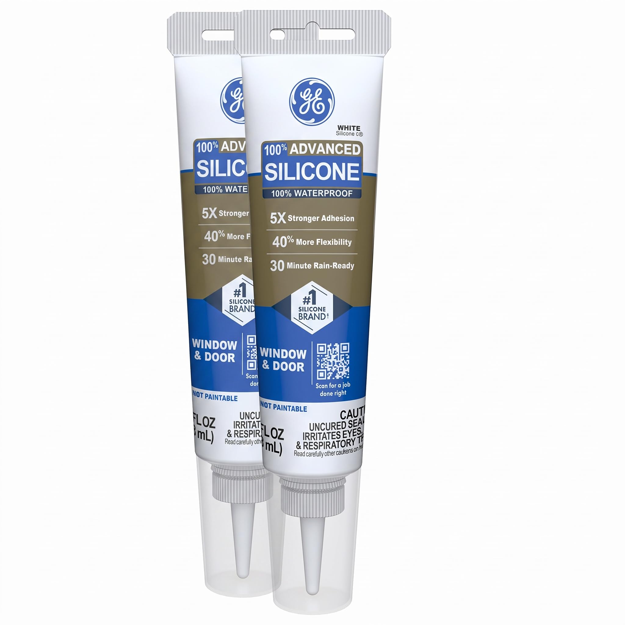 GE Silicone Caulk - Waterproof Sealant for Windows & Doors -7 GE Silicone Caulk - Waterproof Sealant for Windows & Doors -7