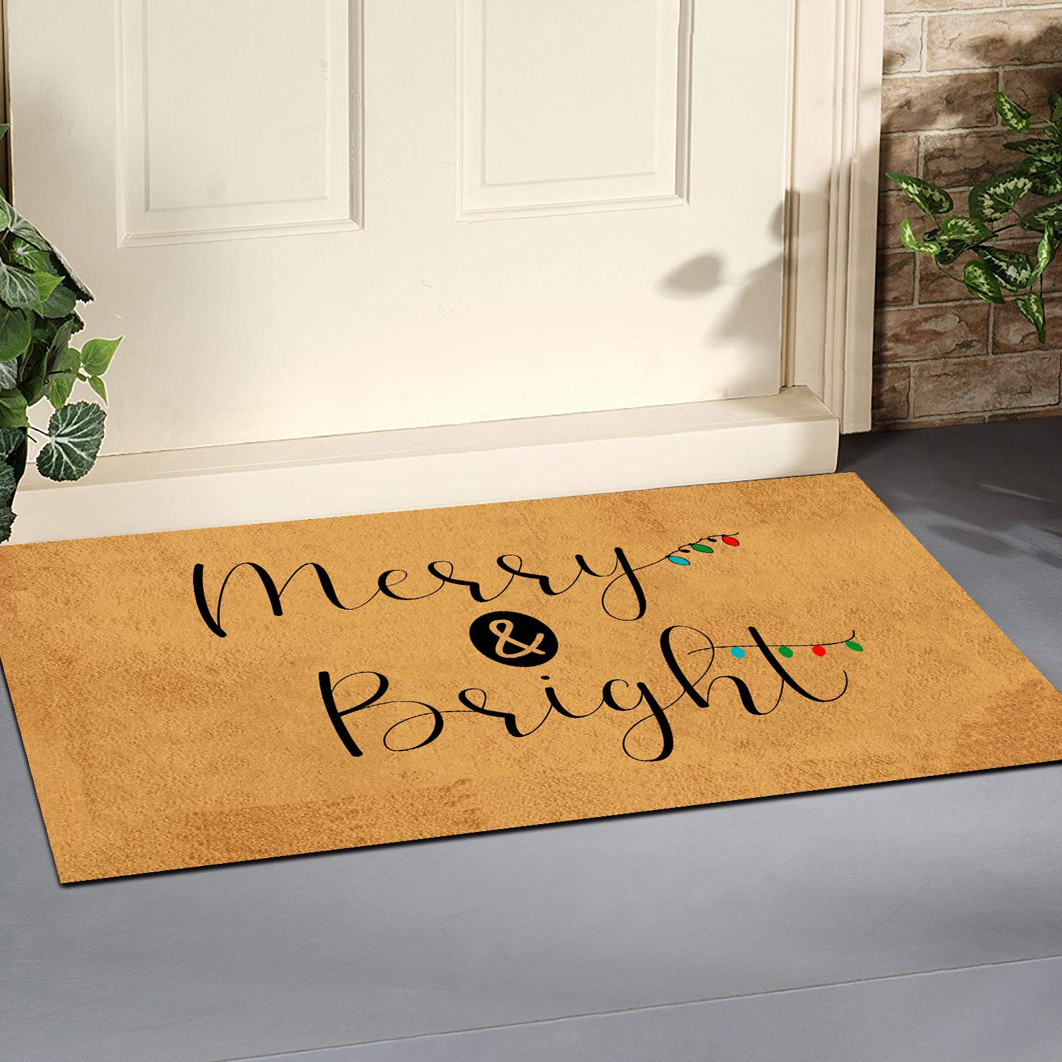 Zerbino divertente con motivo mare e spiaggia, 45,7 x 76,2 cm