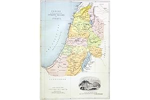 Canaan Divided Between The 12 Tribes Of Israel 1869 Photo Print