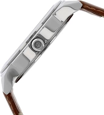 Titan Men's Contemporary Chronograph/Multifunction Workwear Mineral Crystal Quartz Analog Waterproof Wristwatch White/Brown1