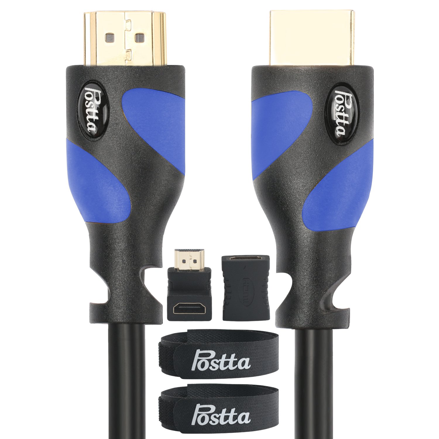 Postta HDMI Cable(30 Feet)Ultra HDMI 2.0V Cable with 2 Piece Cable