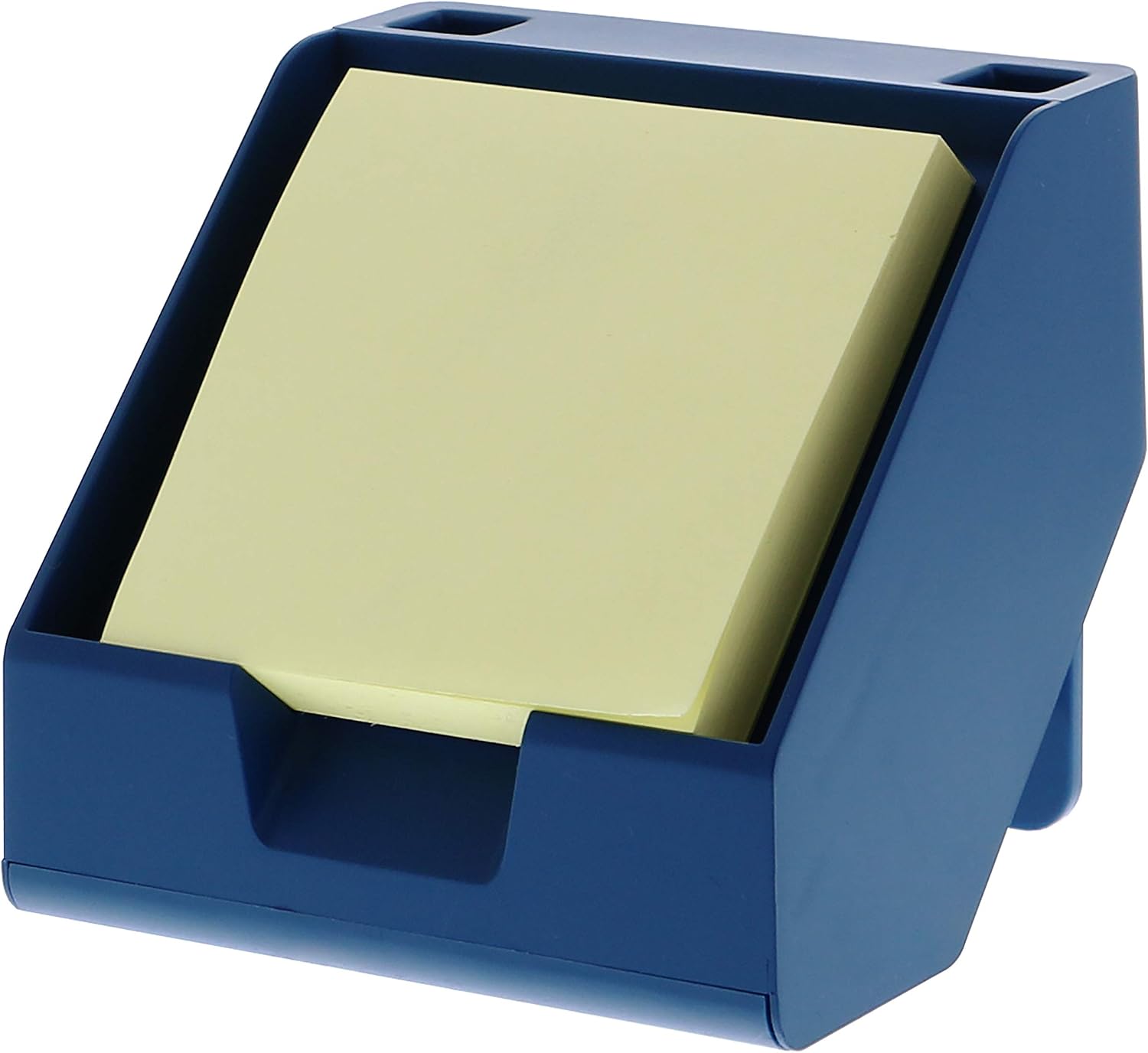 Bostitch Konnect™ Sticky Note Holder + Business Card Stand, Includes Pen Holders, Blue : Office Products