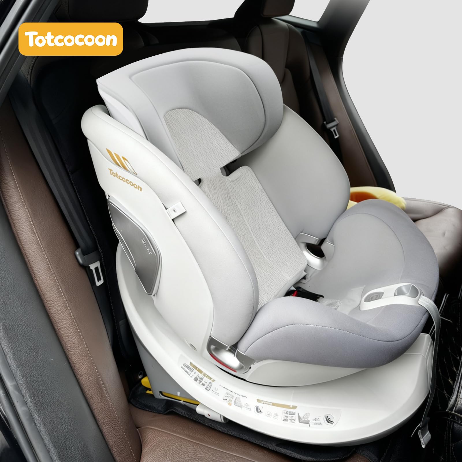 Lot de 2 protections de siège de voiture avec sac de rangement personnalisé à fermeture éclair — Tapis de coussin rembourré le plus épais, tissu imperméable Oxford 600D, dos antidérapant