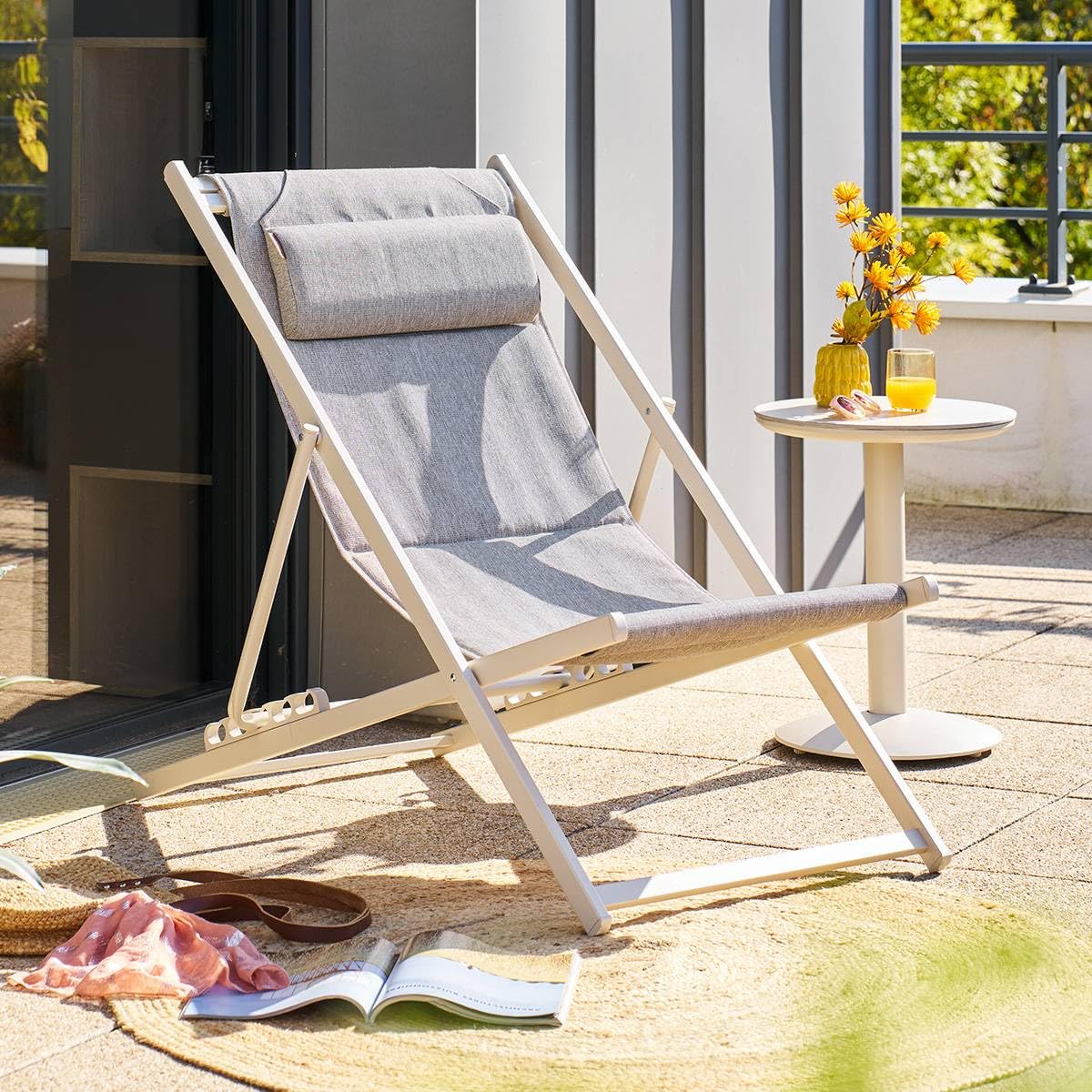 Hespéride - Chilienne de Jardin empilable Pliable lunivia Argile