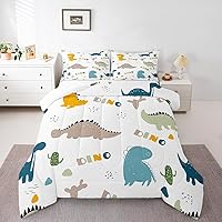 Vista 12 de Feelyou Juego de edredón de construcción, tamaño individual, para niños, con dibujos animados, carro, excavadora, tractor, equipo de edredón