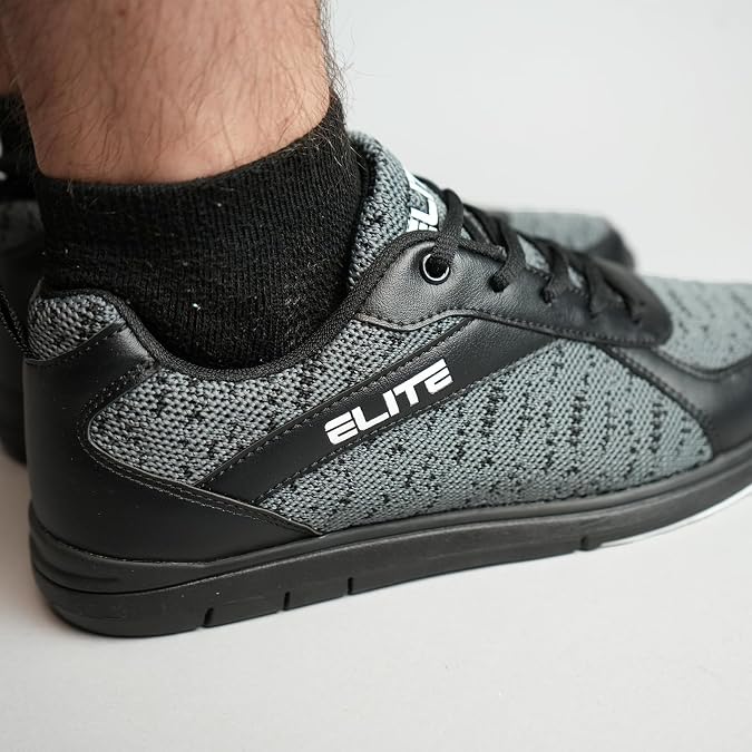 ELITE Pinnacle | Kids Bowling Shoes | Comfortable | Youth Bowling Shoes | Universal Sliding Soles | Great for Beginners and Advanced Youth Bowlers | Rubber Heel Pads